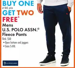 Boscov's Mens U.S. POLO ASSN. Fleece Pants offer