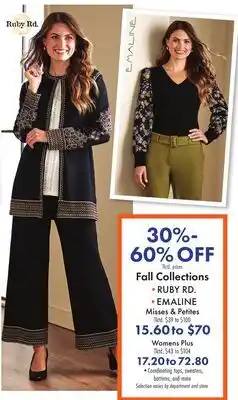Boscov's Fall Collections offer