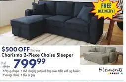 Boscov's Charisma 2-Piece Chaise Sleeper offer
