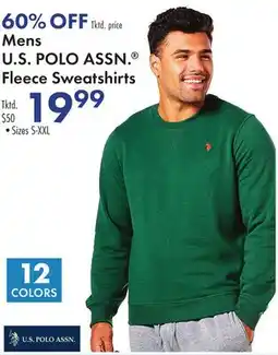 Boscov's Mens U.S POLO ASSN. Fleece Sweatshirts offer