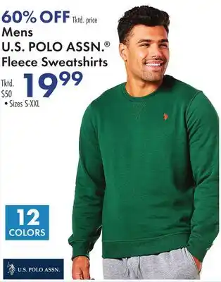 Boscov's Mens U.S POLO ASSN. Fleece Sweatshirts offer