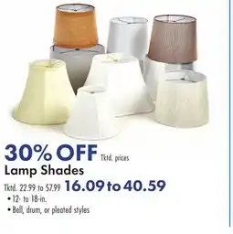 Boscov's Lamp Shades offer