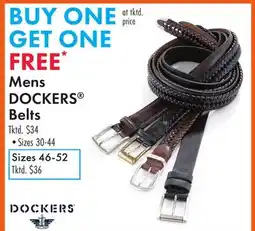 Boscov's Mens DOCKERS Belts offer