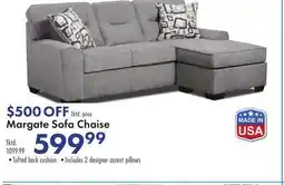 Boscov's Margate Sofa Chaise offer
