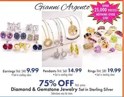 Boscov's Diamond & Gemstone Jewelry Set in Sterling Silver offer