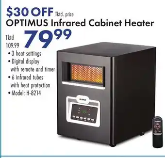 Boscov's OPTIMUS Infrared Cabinet Heater offer