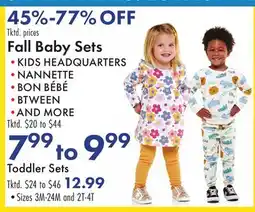 Boscov's Fall Baby Sets offer