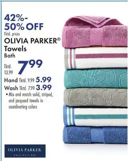 Boscov's OLIVIA PARKER Towels Bath offer