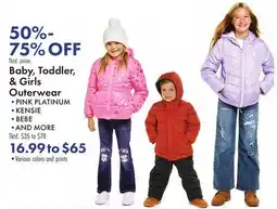Boscov's Baby, Toddler, & Girls Outerwear offer