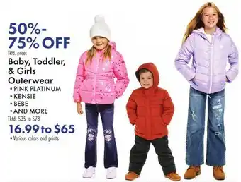 Boscov's Baby, Toddler, & Girls Outerwear offer