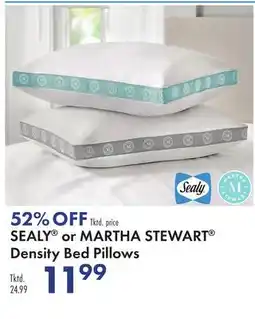 Boscov's SEALY or MARTHA STEWART Density Bed Pillows offer