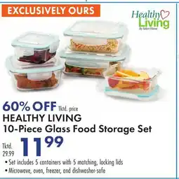 Boscov's HEALTHY LIVING 10-Piece Glass Food Storage Set offer