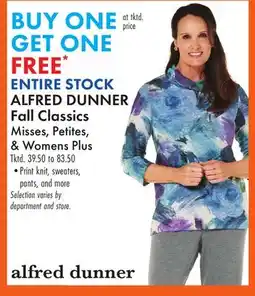 Boscov's ALFRED DUNNER Fall Classics offer
