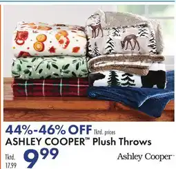 Boscov's ASHLEY COOPER Plush Throws offer