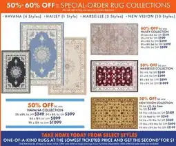 Boscov's SPECIAL-ORDER RUG COLLECTIONS offer