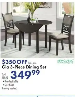 Boscov's Gia 3-Piece Dining Set offer