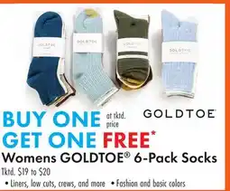 Boscov's Womens GOLDTOE 6-Pack Socks offer