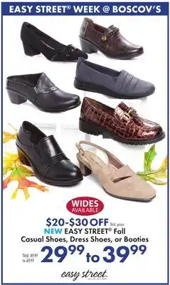 Boscov's EASY STREET Fall Casual Shoes, Dress Shoes, or Booties offer