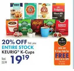 Boscov's ENTIRE STOCK KEURIG K-Cups offer