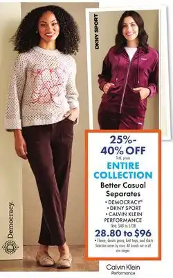 Boscov's ENTIRE COLLECTION Better Casual Separates offer