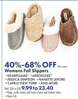 Boscov's Womens Fall Slippers offer