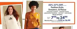 Boscov's Fashion Knits, Sweaters, & Fleece offer