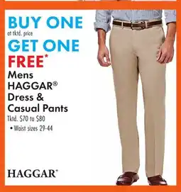 Boscov's Mens HAGGAR Dress & Casual Pants offer