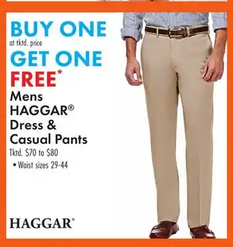 Boscov's Mens HAGGAR Dress & Casual Pants offer