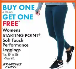 Boscov's Womens STARTING POINT Soft Touch Performance Leggings offer
