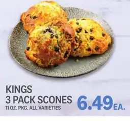 Kings Food Markets KINGS 3 PACK SCONES offer