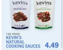 Kings Food Markets KEVIN'S NATURAL COOKING SAUCES offer