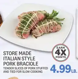 Kings Food Markets STORE MADE ITALIAN STYLE PORK BRACIOLE offer