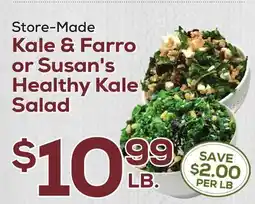 DeCicco & Sons Kale & Farro or Susan's Healthy Kale Salad offer