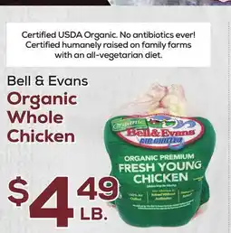 DeCicco & Sons Bell & Evans Organic Whole Chicken offer