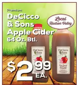 DeCicco & Sons DeCicco & Sons Apple Cider offer