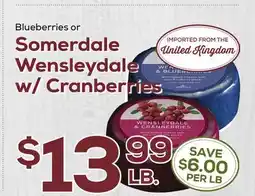 DeCicco & Sons Blueberries or Somerdale Wensleydale w/Cranberries offer