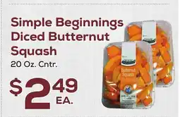 DeCicco & Sons Simple Beginnings Diced Butternut Squash offer
