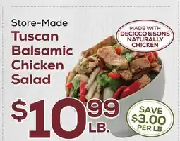 DeCicco & Sons Tuscan Balsamic Chicken Salad offer