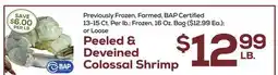 DeCicco & Sons Peeled & Deveined Colossal Shrimp offer