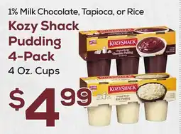 DeCicco & Sons Kozy Shack Pudding 4-Pack offer