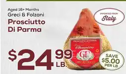 DeCicco & Sons Greci & Folzani Prosciutto Di Parma offer