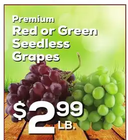 DeCicco & Sons Red or Green Seedless Grapes offer