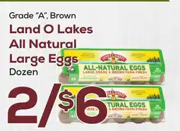 DeCicco & Sons Land O Lakes All Natural Large Eggs offer
