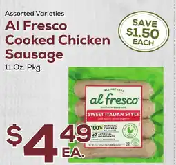 DeCicco & Sons Al Fresco Cooked Chicken Sausage offer