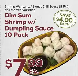 DeCicco & Sons Dim Sum Shrimp w/Dumpling Sauce 10 Pack offer