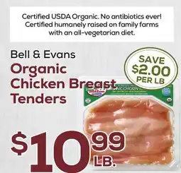 DeCicco & Sons Bell & Evans Organic Chicken Breast Tenders offer