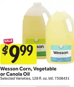 Stop&Shop Wesson Corn, Vegetable or Canola Oil offer