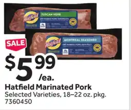 Stop&Shop Hatfield Marinated Pork offer