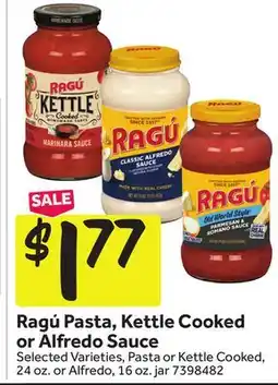 Stop&Shop Ragú Pasta, Kettle Cooked or Alfredo Sauce offer