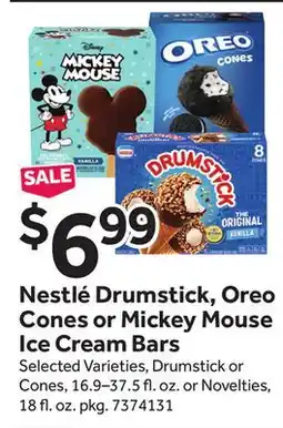 Stop&Shop Nestlé Drumstick, Oreo Cones or Mickey Mouse Ice Cream Bars offer